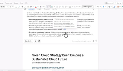 Screenshot of Microsoft Copilot tutorial