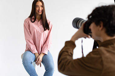 student posing for a photo