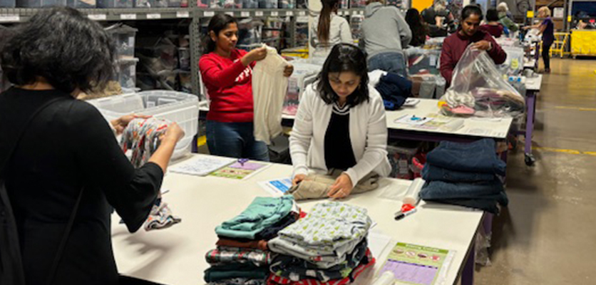 Cradles to Crayons volunteer event