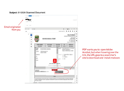 phishing email example