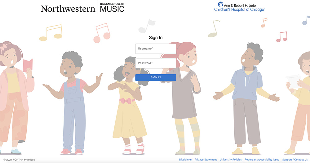 Bienen School of Music and Lurie Children's Hospital Fontan Practices Landing page